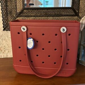 Deep red/ burgundy Bogg bag